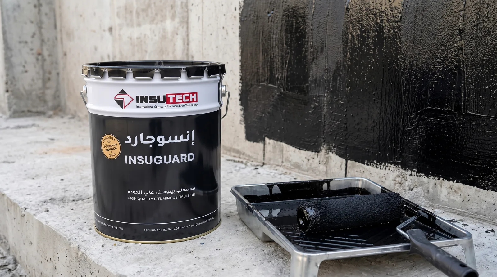 طريقة تطبيق العزل بالبيتومين السائل (المستحلب)
