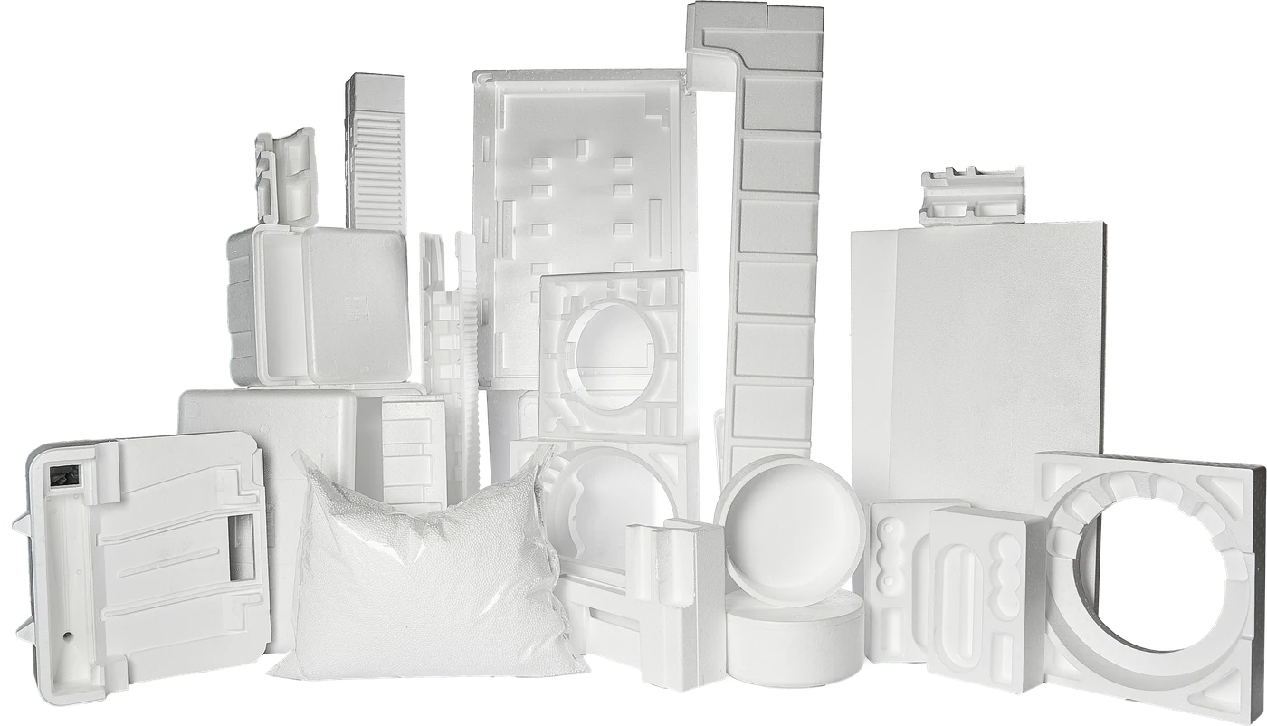 Custom-molded EPS packaging components
