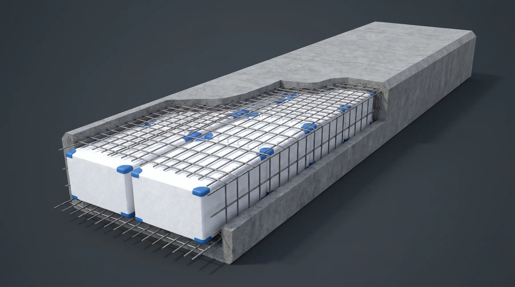 Pontoons & Buoys — system build-up diagram